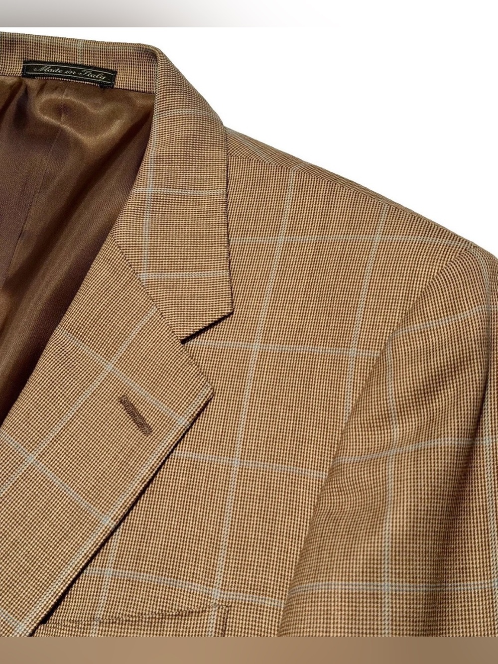 $1495 CORNELIANI SAKS SPORTCOAT JACKET 40R 40 R SUPER 140’S WHEAT SKY BLUE
